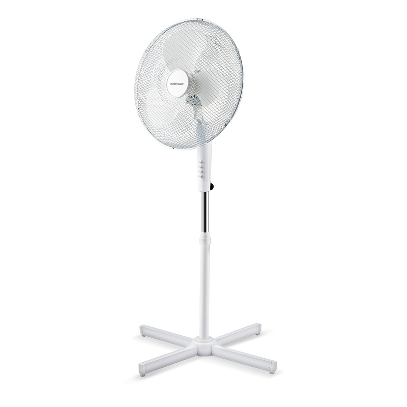 Breeze White 40cm 45W3 Speed Pedestal Plastic Fan