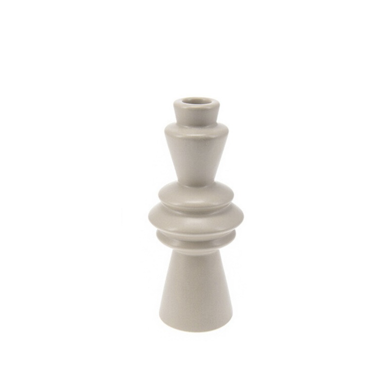 Candle Holder 18Cm - Grey