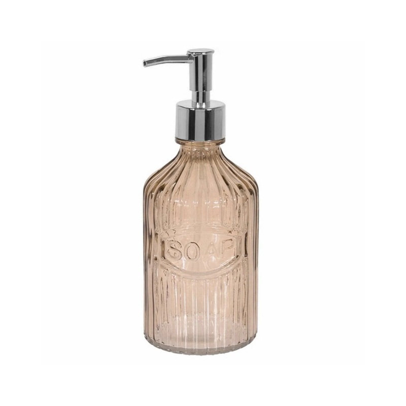 Glass Soap Dispenser - Coral