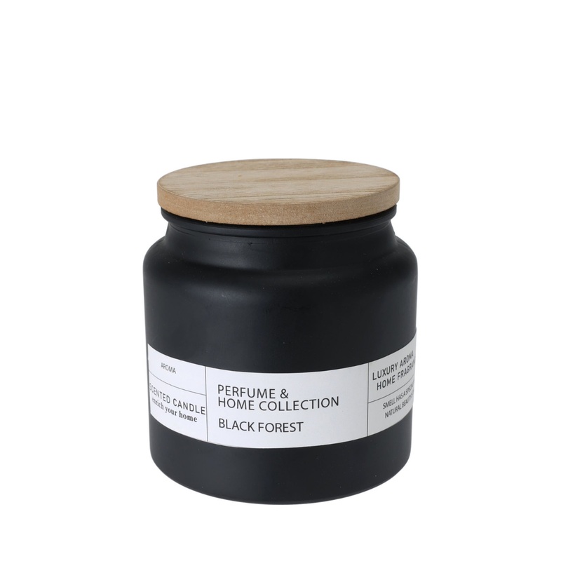 Scented Candle In Glass - Black
