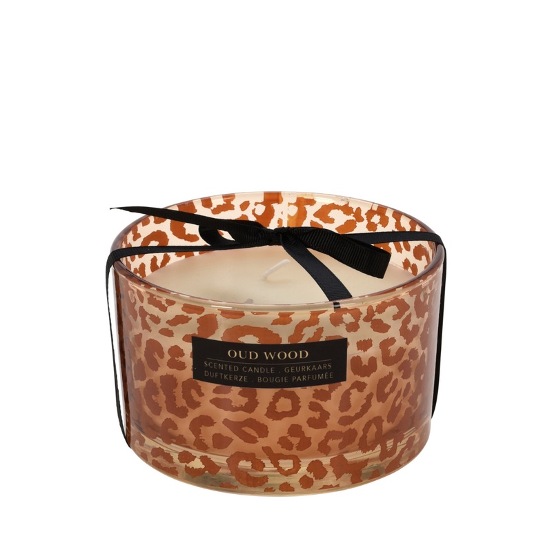 Scented Candle In Glass - Light Brown
