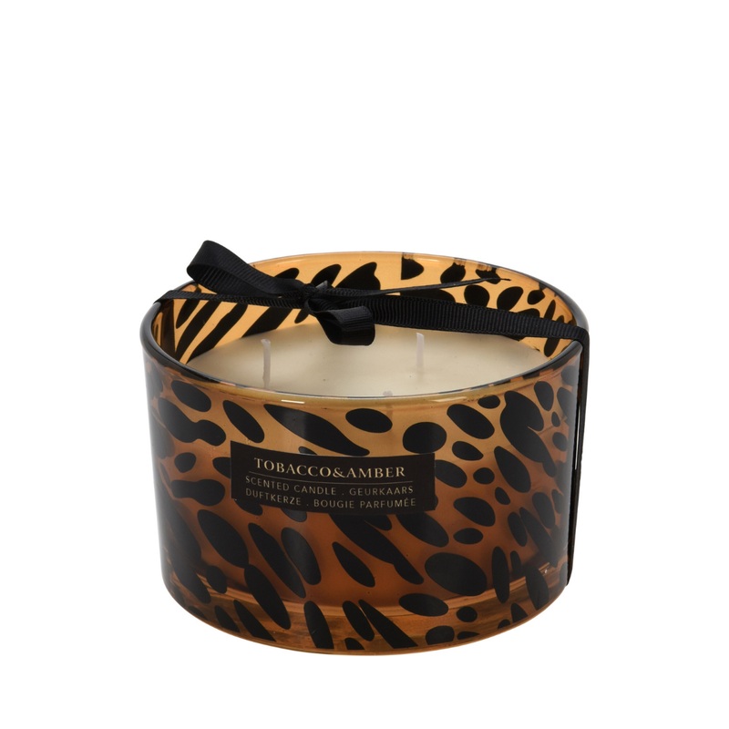 Scented Candle In Glass - Mahogany
