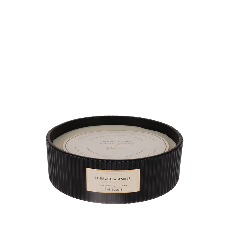 Tobacco Amber Candle In Glass