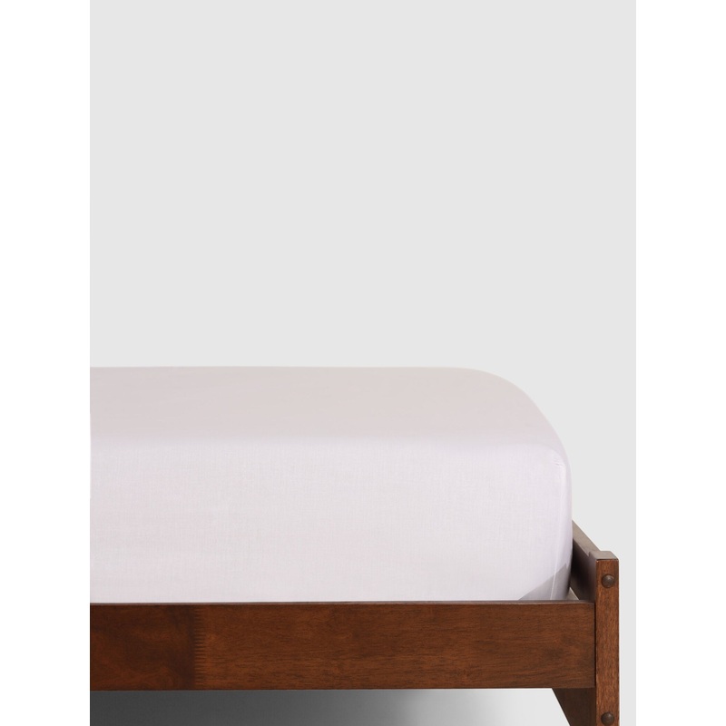 100% 200TC Single & 3/4 Cotton Percale Fitted Sheet - Extra Length & Depth