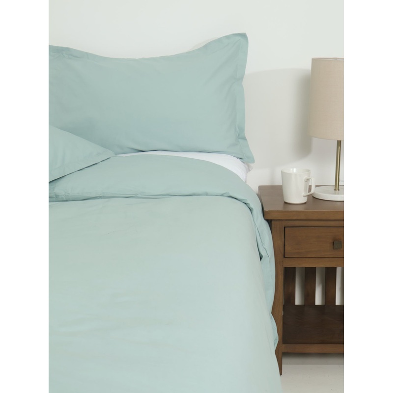 3/4 Modern Oxford Duvet Set - Duck Egg