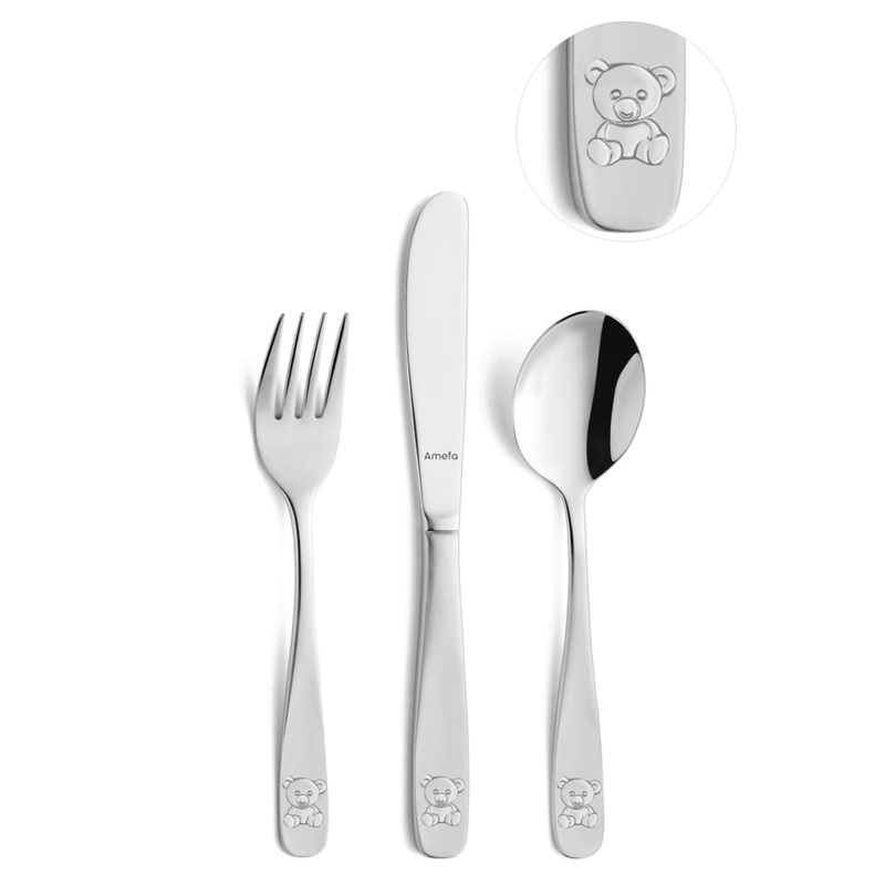 Amefa Teddy 3 Piece Kiddies Cutlery Set