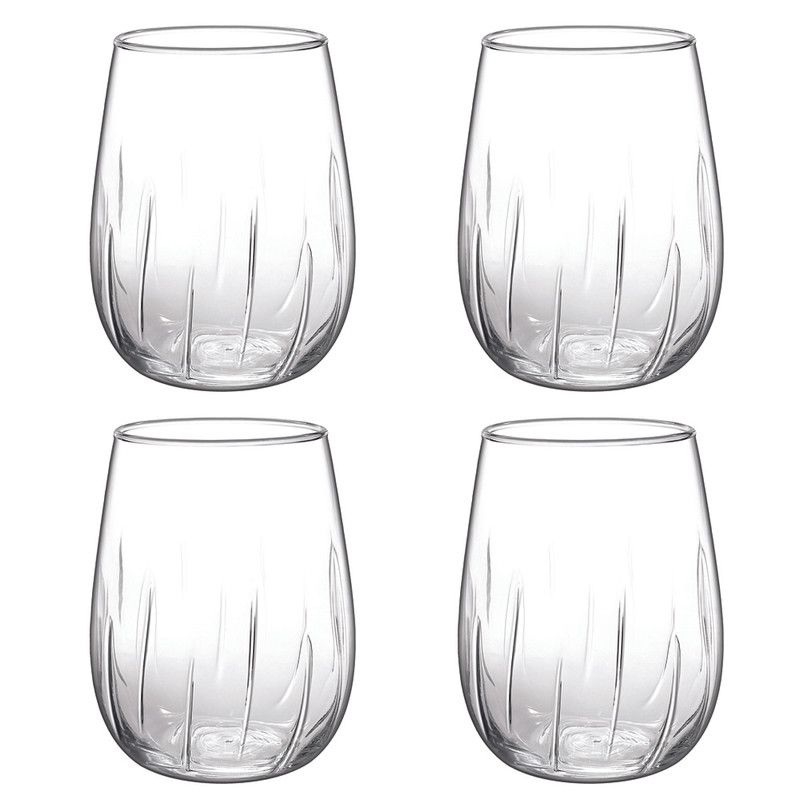 Borgonovo Mistral Wine Aerating Stemless Glass - 4 x 490ml