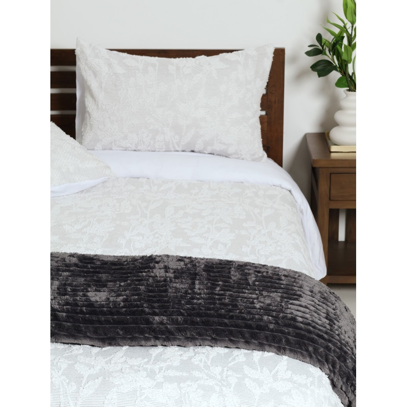 Chunky Rib Blanket - Charcoal