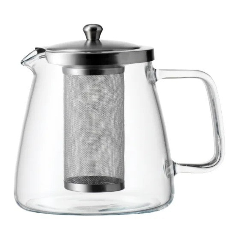 Simax 1.1L Charme Glass Teapot Wit Strainer