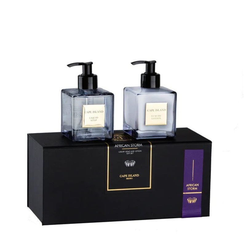 Cape Island African Storm Soap & Lotion Boxed Set