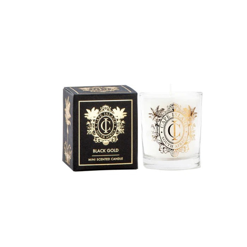 Cape Island Black Gold 100ml Mini Scented Candle