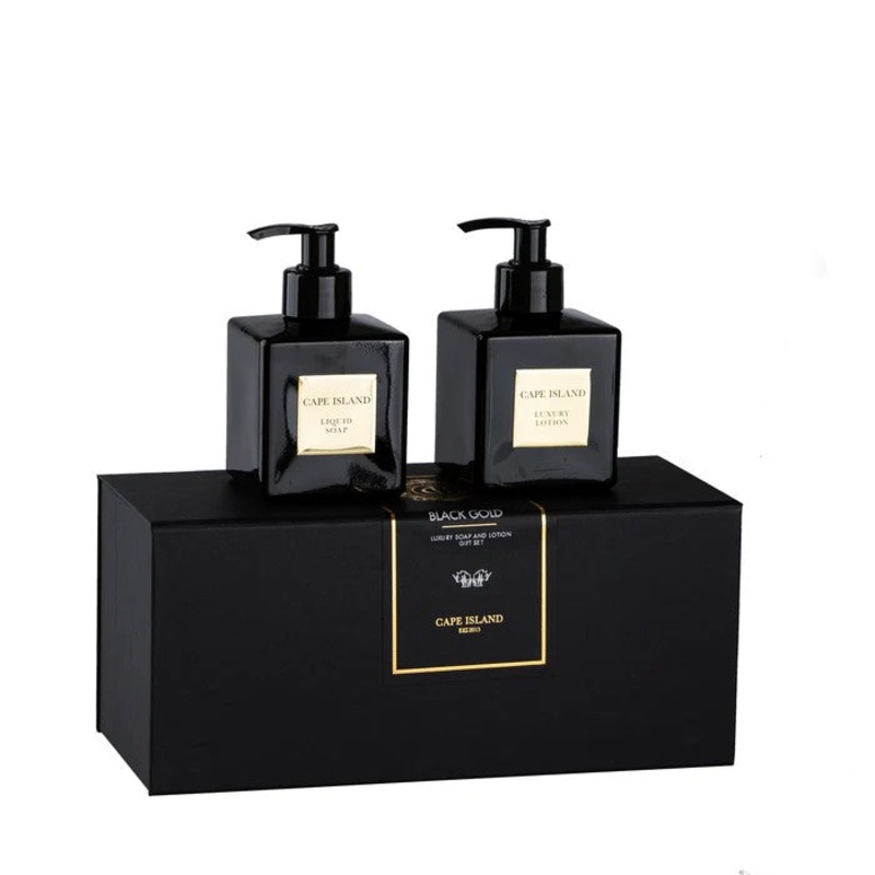 Cape Island Black Gold Soap & Lotion Boxed Set