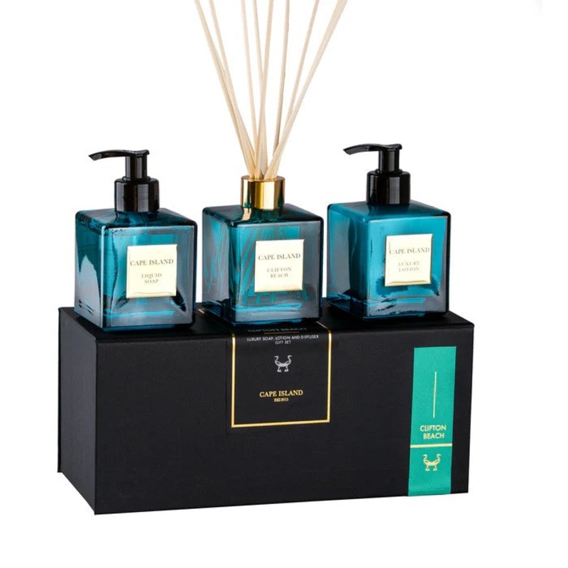 Cape Island Clifton Beach Soap, Lotion & Diffuser Boxed Set