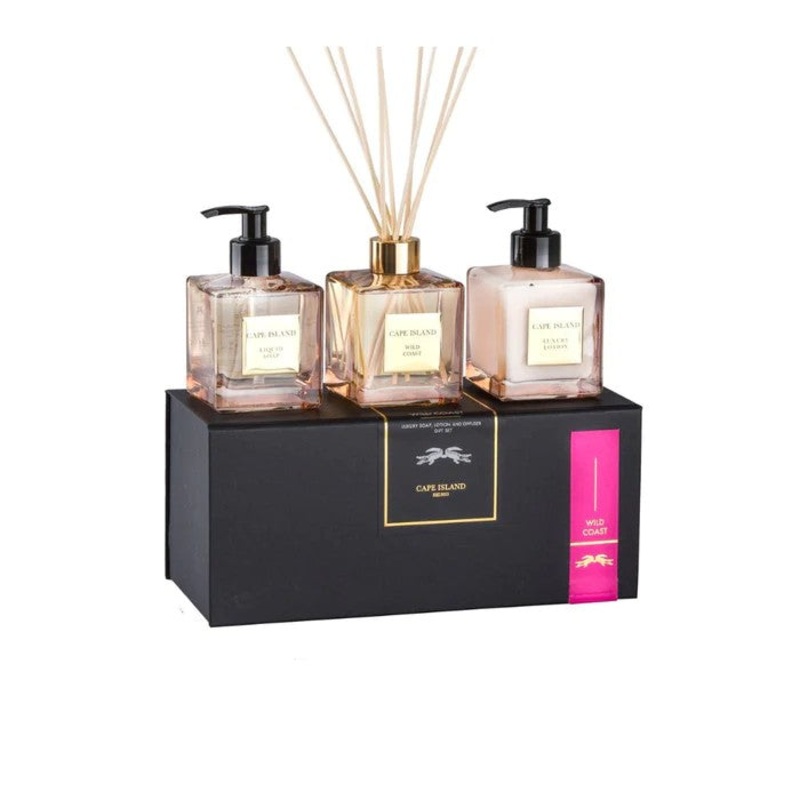 Cape Island Wild Coast Soap, Lotion & Diffuser Boxed Set