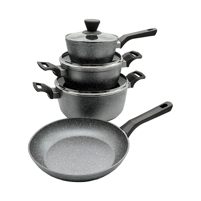 Legend Granite Chef Stainless Steel 7 Piece Cookware Set