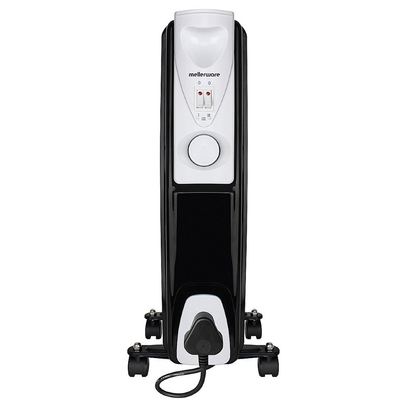 Mellerware 2000W 9 Fin Oil Filled Steel Heater