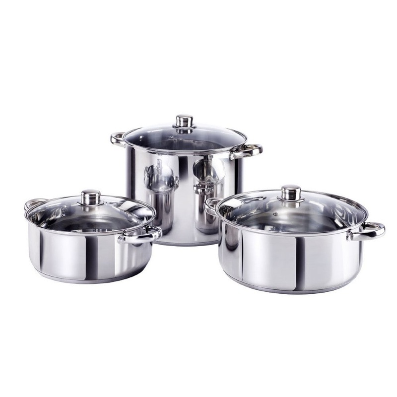 Salton Stainless Steel 6 Piece Family Potset