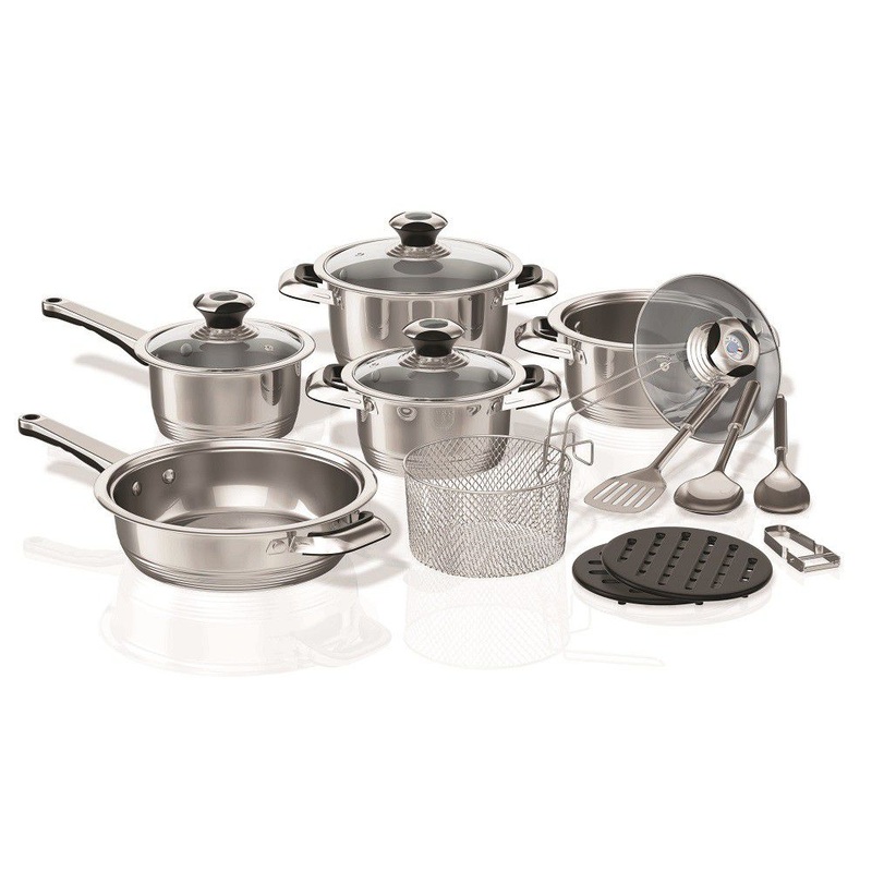 Bennett Read 16 Piece Stainless Steel Cookware Set