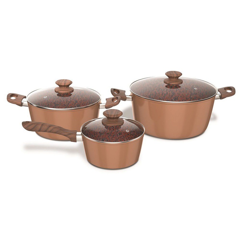 Bennett Read 6 Piece Copper And Rock Pot Set