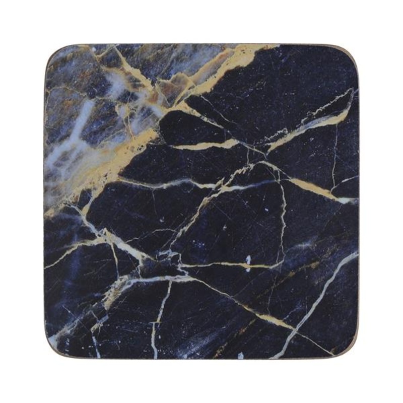 Creative Tops Navy Marble Premium Coaster Pack of 6