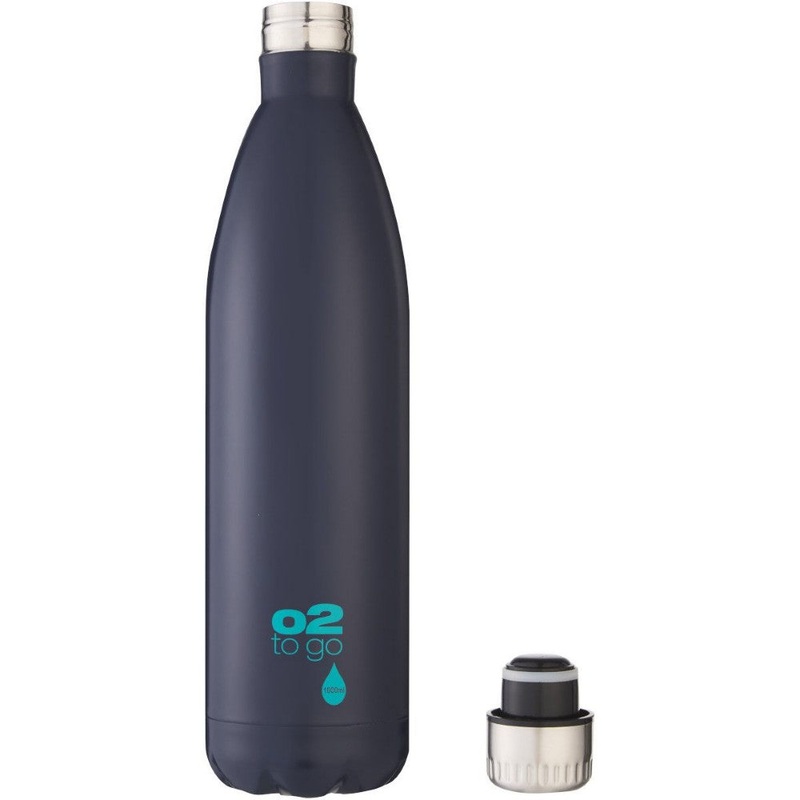 O2 Double Walled Stainless Steel 1L Bottle
