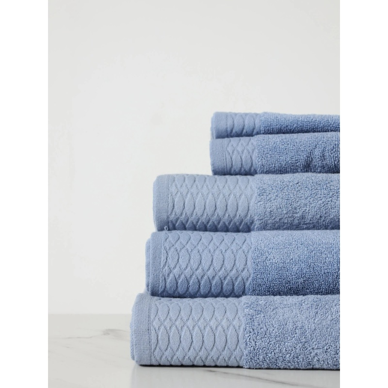 Premium Micro Cotton Towels - Mid Denim