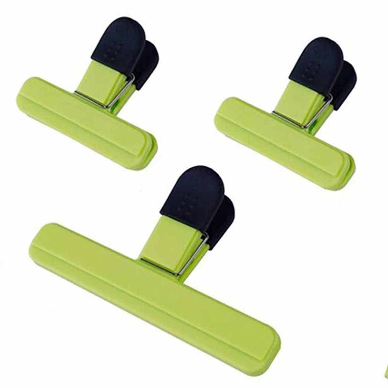 Creative 3 Piece Bag Clip Set - 1 Large & 2 Small Clips