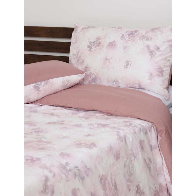 Victoria Floral Duvet - Mauve