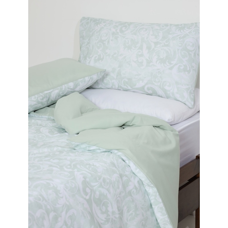 Filligree Printed Duvet Set - Seafoam