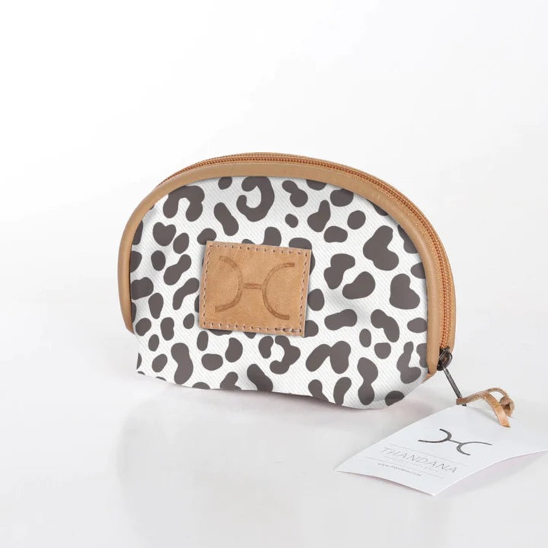 Make Up Bag Laminated Fabric - Cheetah