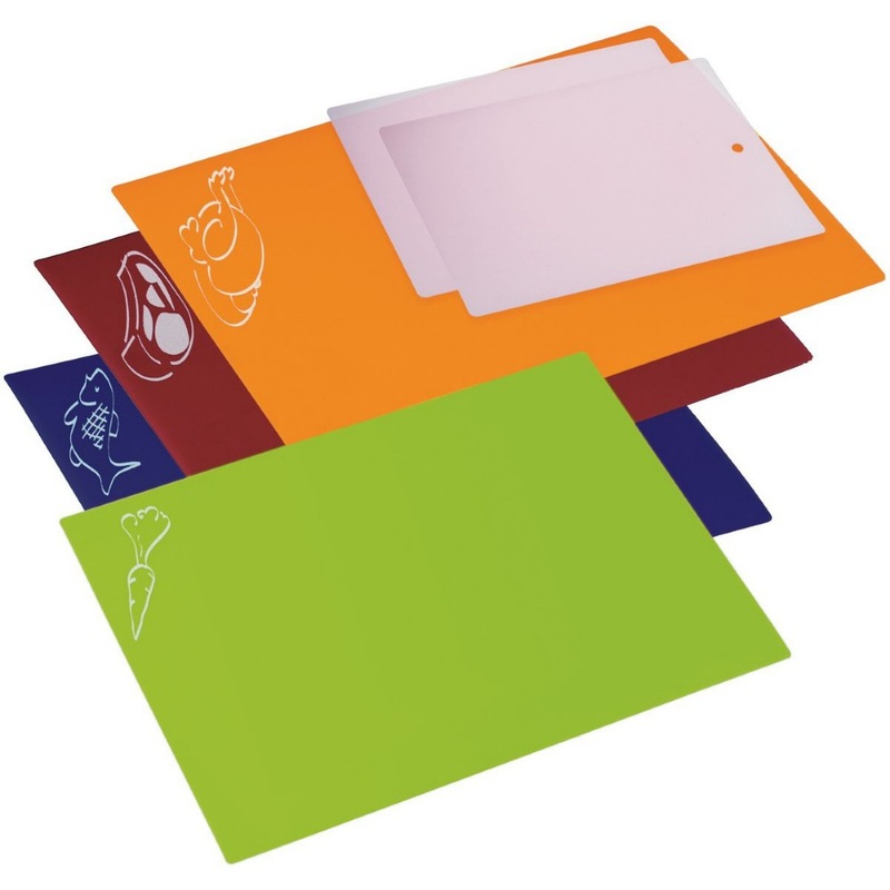 Progressive Colour Coded Flexible Chopping Mats