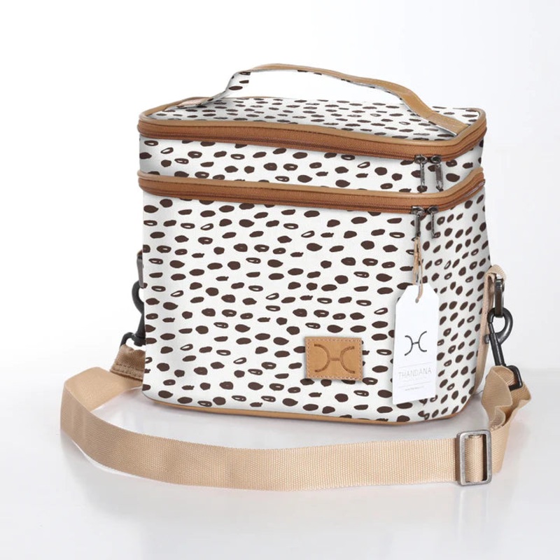 Double Decker Cooler Bag Laminated Fabric - Seeds
