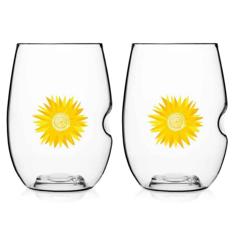 Govino Sunburst Picnic Glasses - 2 X 470ml