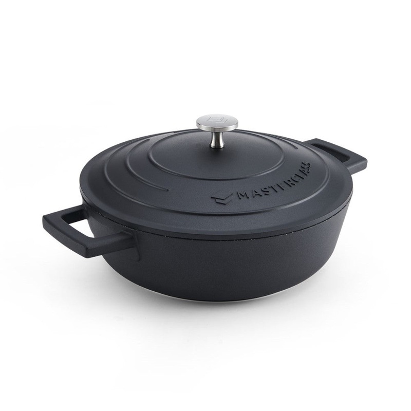 MasterClass 2.5L Cast Aluminium Shallow Casserole Dish