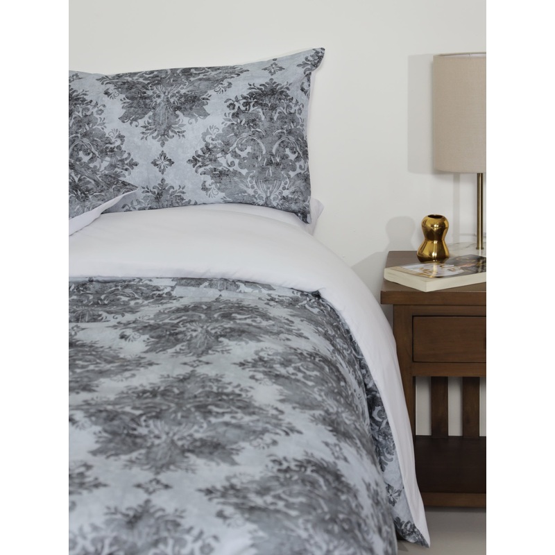 Modern Damask Duvet Set