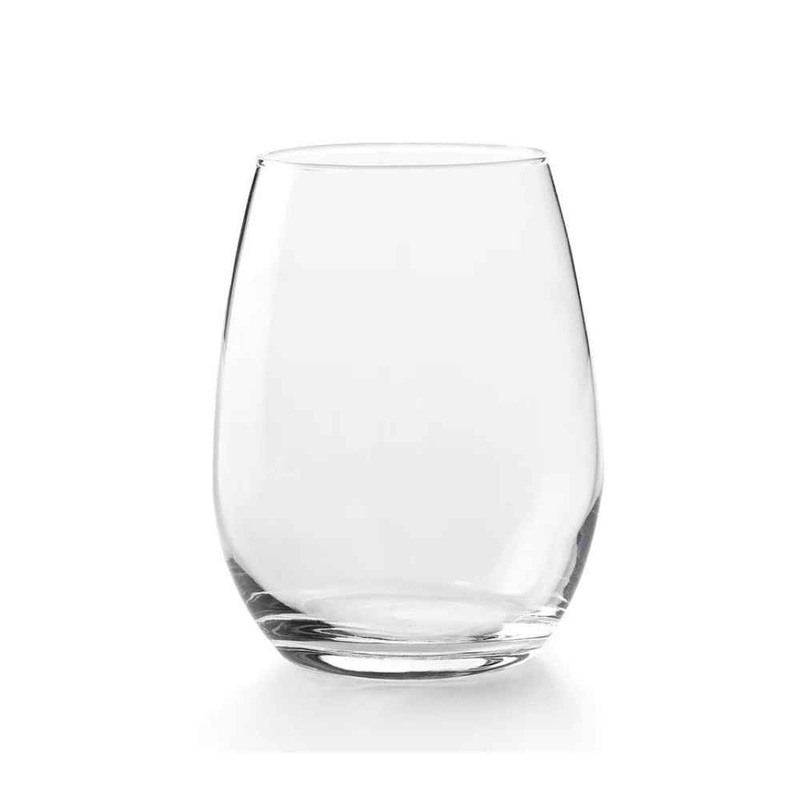 Pasabahce Amber Stemless Wine Glass Set - 4 X 560ml