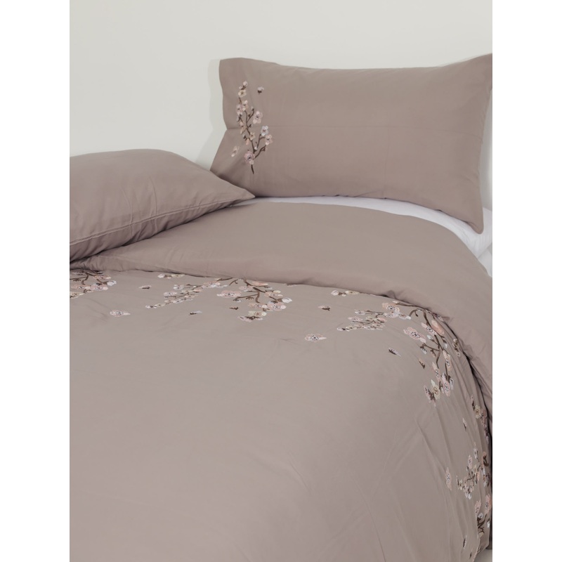 Sakura Embroidery Duvet Set