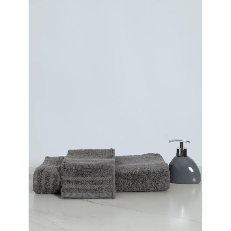 450GSM Ripple Flow Bath Towels - Grey