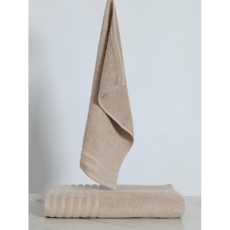 450GSM Ripple Flow Bath Towels - Stone