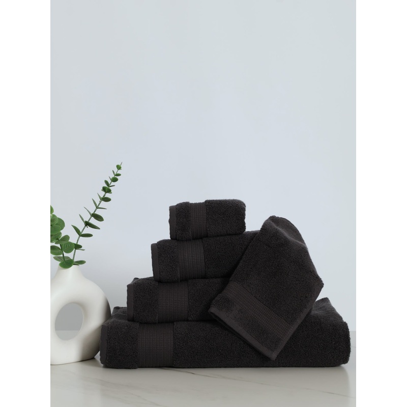480GSM Zero Twist Colton Bath Towels - Charcoal
