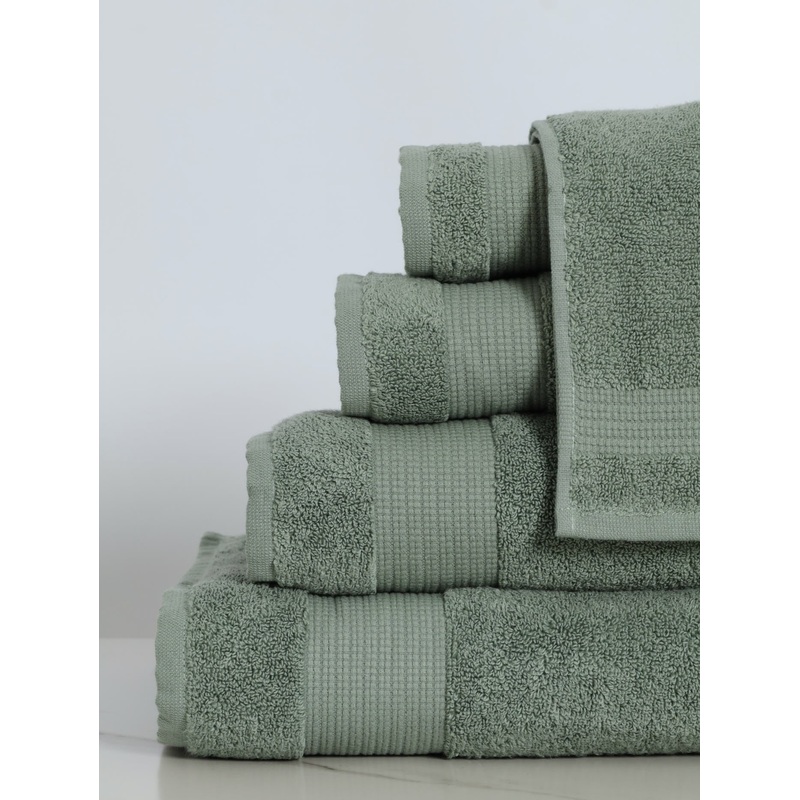 480GSM Zero Twist Colton Bath Towels - Sage