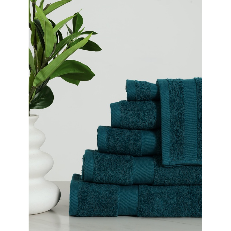 500GSM 6 Piece Bath Towel Set - Teal