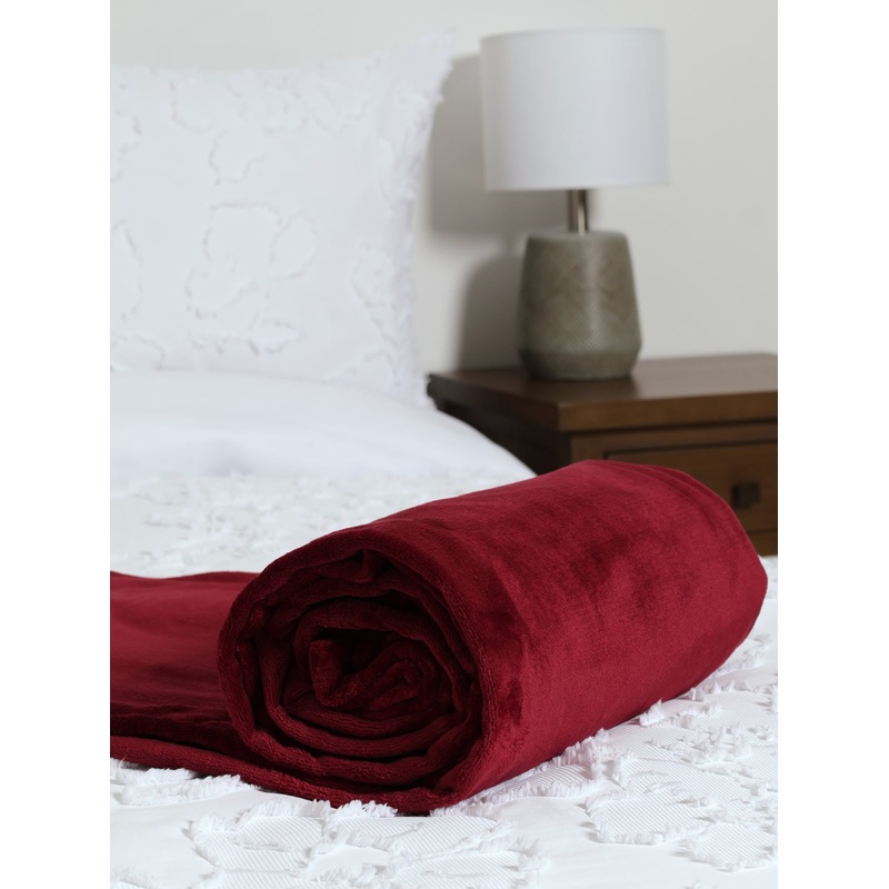 Coral Fleece Blanket - Berry