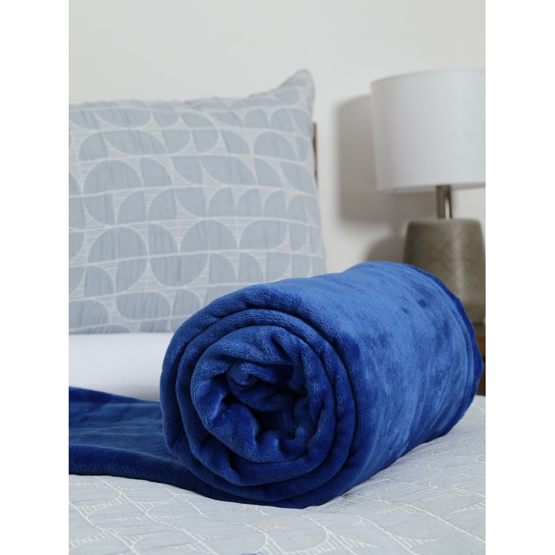 Coral Fleece Blanket - Royal Blue