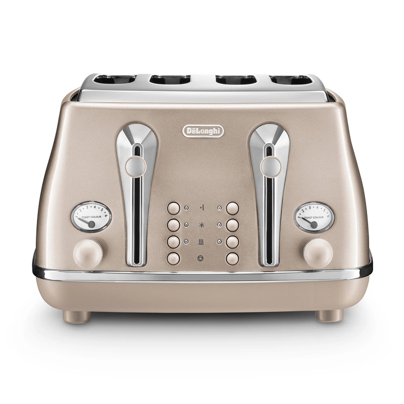 Delonghi Icona Metallics 4 Slice Toaster