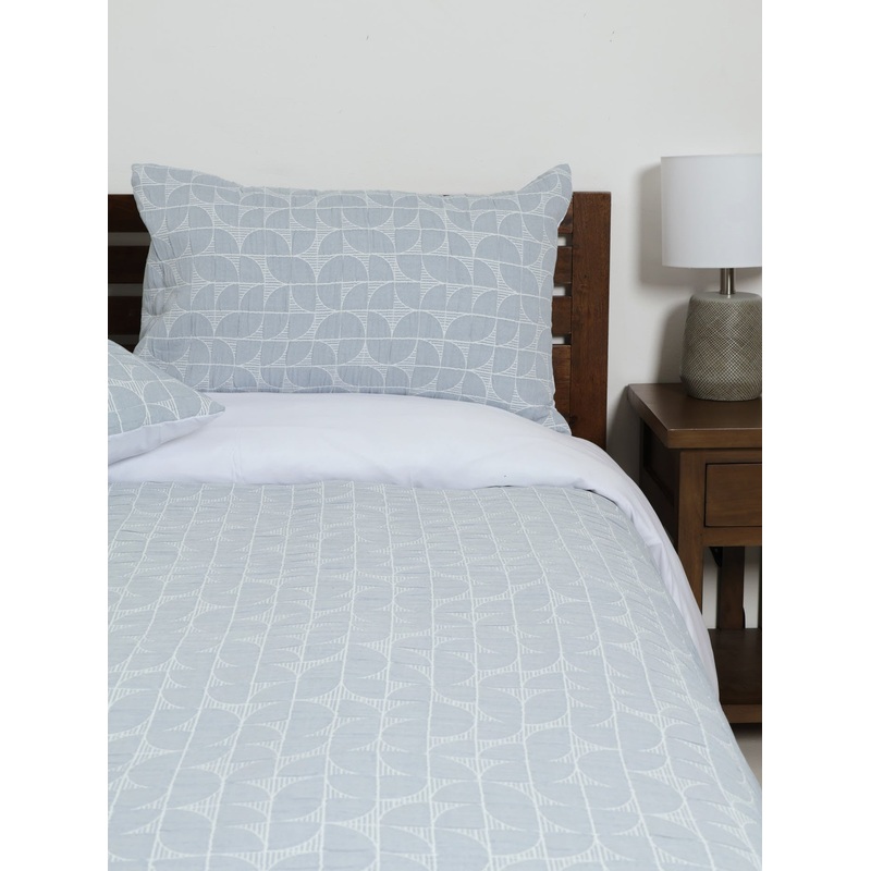 Jacquard Geo Circle Duvet Cover Set