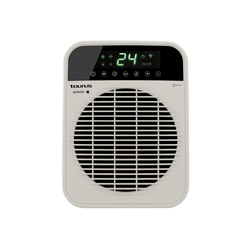 Taurus Factor Connect Heater Floor Fan Cream Wi-Fi Enabled 2Heat Settings 2000W