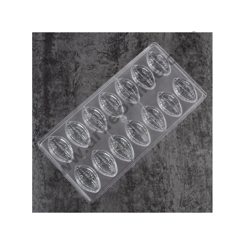 Cake Decor 14 Cavities Cocoa Fruit Nut Shape Polycarbonate Chocolate Mould