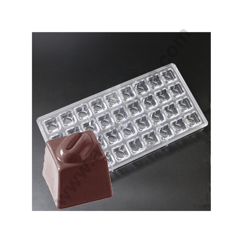 Cake Decor 36 Cavity Square With Shaped Polycarbonate Chocolate Mould