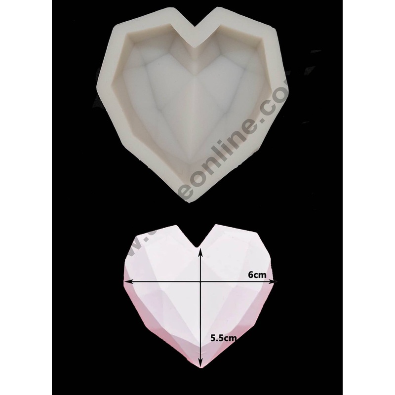 Cake Decor 3D Heart Pinata Silicone Fondant Mold Cake Decorating SBSP-733